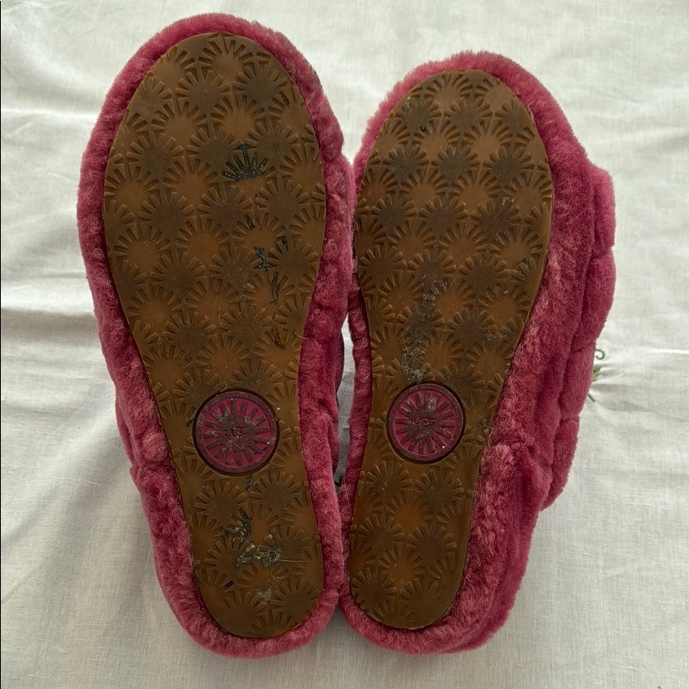 UGG Raspberry Fluffy Slippers - Picture 3 of 5